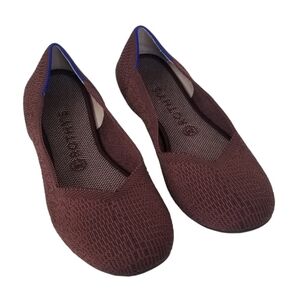 Rothy's The Flat Truffled Python Retired Print Size 10 Round Toe Knit Flats